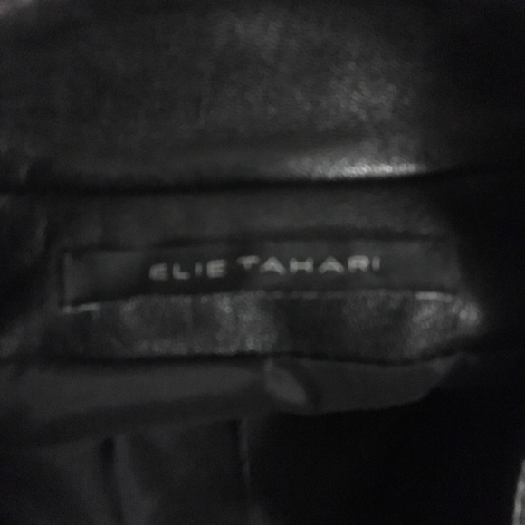 Like new Elie Tahari Moto leather jacket - Picture 6 of 8